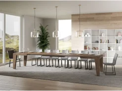 Mesa extensible 180/440x90 cm Naxy nogal