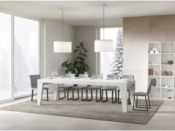 Mesa extensible 180/284x90 cm Naxy Premium fresno blanco