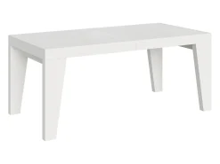 Mesa extensible 200/460x90 cm Naxy fresno blanco