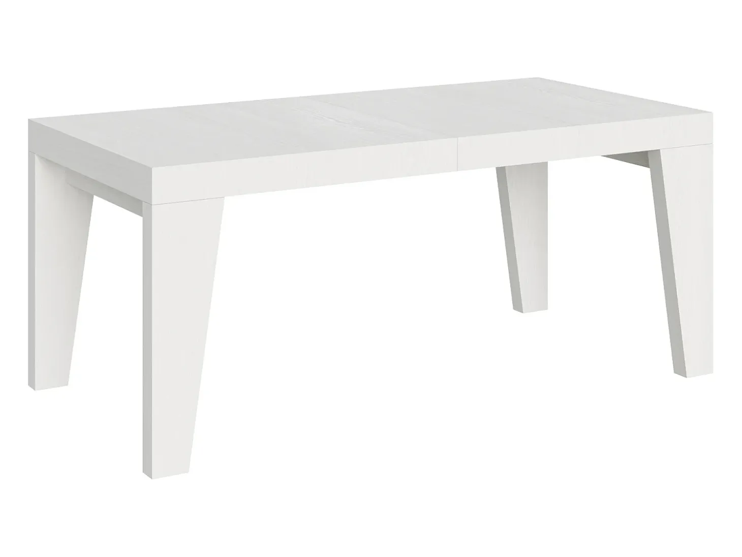 Mesa extensible 200/460x90 cm Naxy fresno blanco