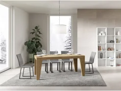 Mesa extensible 160/420x90 cm Naxy roble natural