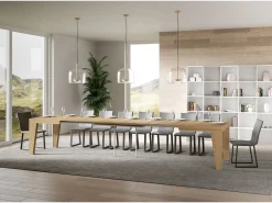 Mesa extensible 160/420x90 cm Naxy roble natural