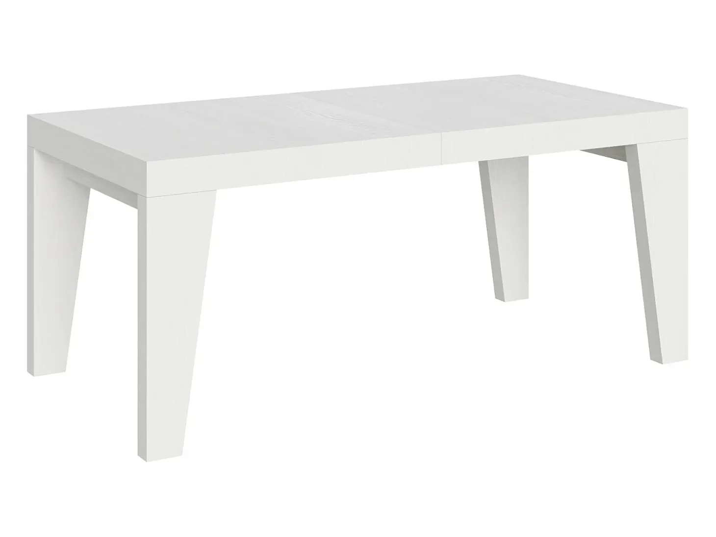 Mesa extensible 180/440x90 cm Naxy fresno blanco