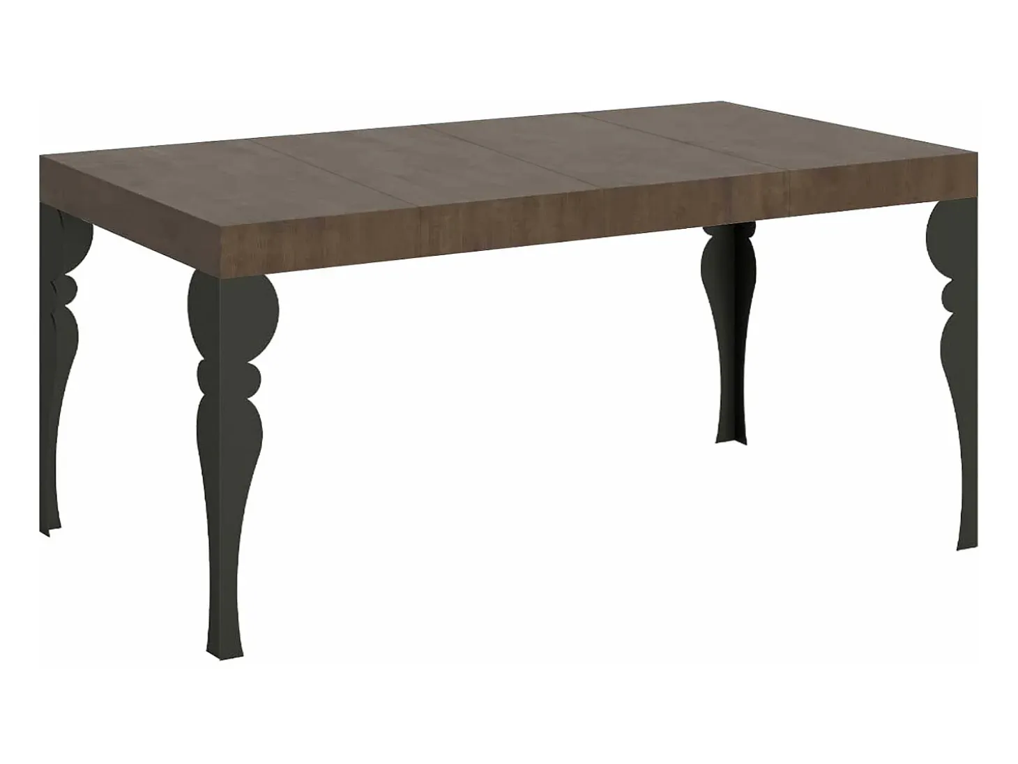Mesa extensible 90x130/234 cm Paxon Premium estructura Nogal Antracita
