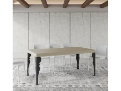 Mesa extensible 90x180/440 cm Paxon Premium cachemira patas antracita