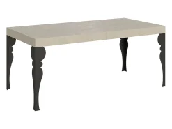 Mesa extensible 180/440x90 cm Paxon cachemira patas antracita