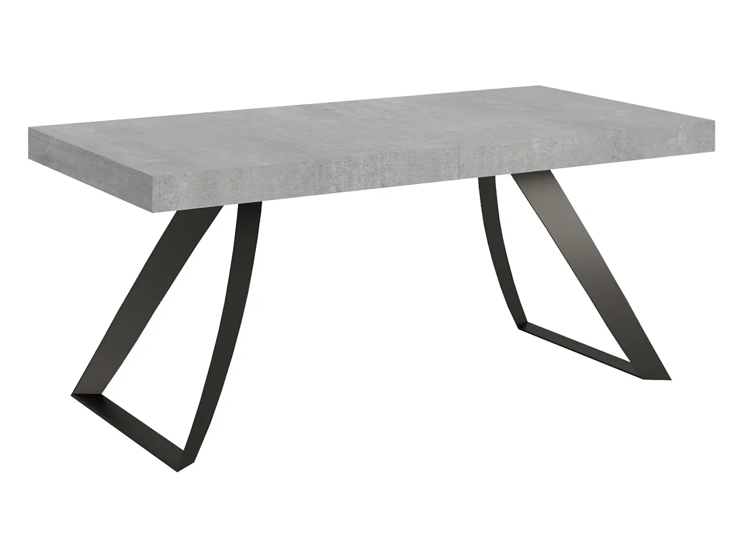 Mesa extensible 90x200/304 cm Proxy Cemento estructura Antracita