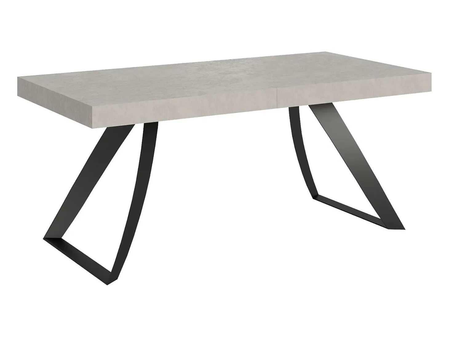 Mesa extensible 90x180/284 cm Proxy Cachemira estructura Antracita