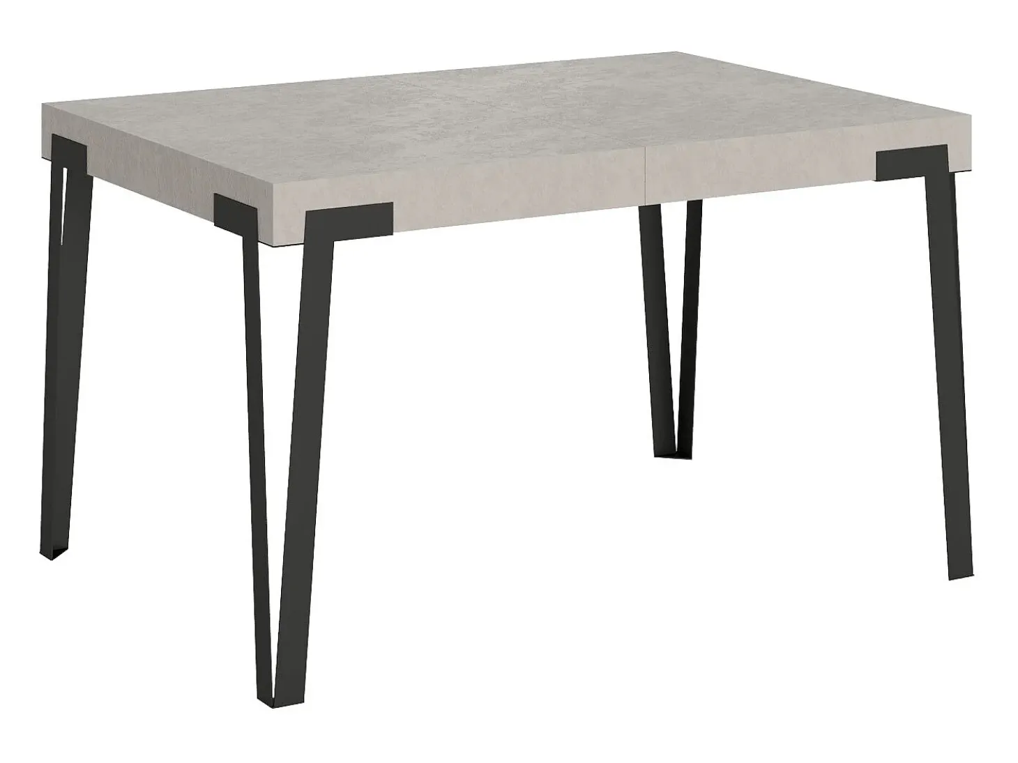 Mesa extensible 90x140/244 cm Rio Cachemira estructura Antracita