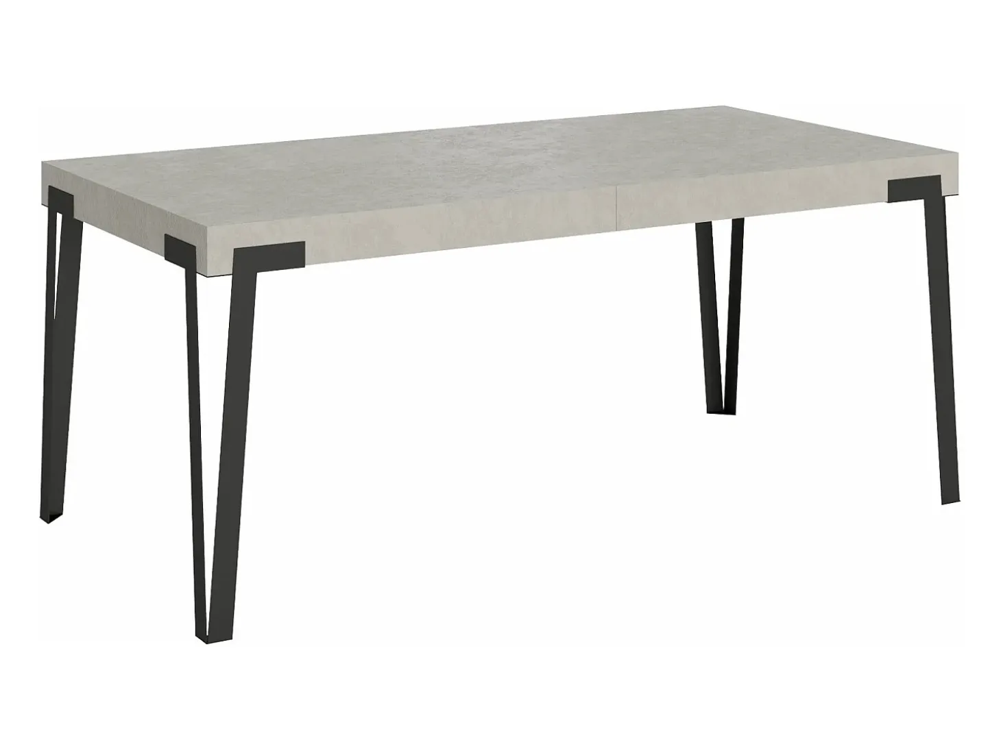 Mesa extensible 90x180/284 cm Rio Cachemira estructura Antracita