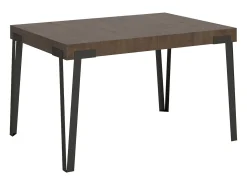 Mesa extensible 90x130/234 cm Rio Nogal estructura Antracita