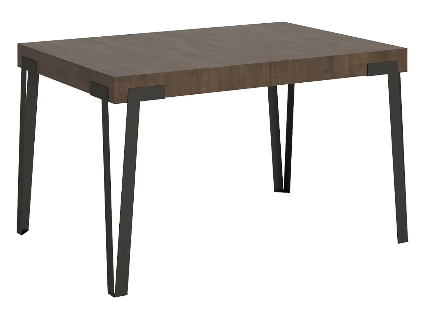 Mesa extensible 90x130/234 cm Rio Nogal estructura Antracita