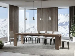 Mesa extensible 200/304x90 cm Roxell nogal
