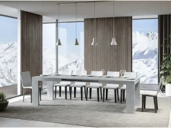 Mesa extensible 160/264x90 cm Roxell cemento