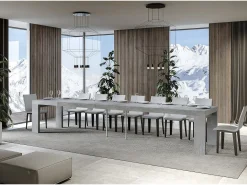 Mesa extensible 90x200/460 cm Roxell Premium Cemento