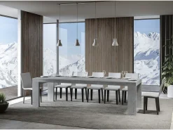 Mesa extensible 90x200/460 cm Roxell Premium Cemento