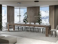 Mesa extensible 90x160/420 cm Roxell Premium Nogal