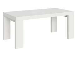 Mesa extensible 200/304x90 cm Roxell fresno blanco