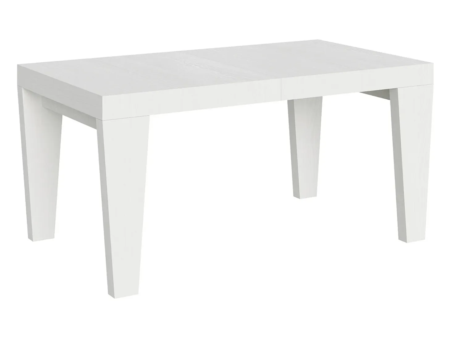Mesa extensible 160/420x90 cm Spimbo fresno blanco