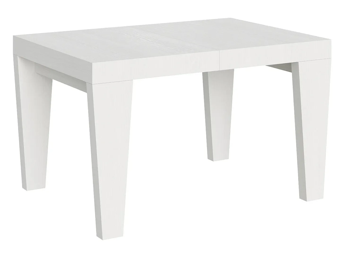 Mesa extensible 140/400x90 cm Spimbo fresno blanco