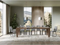 Mesa extensible 160/420x90 cm Spimbo nogal