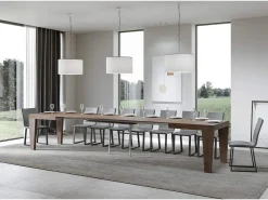 Mesa extensible 160/420x90 cm Spimbo nogal