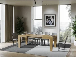Mesa extensible 140/400x90 cm Spimbo roble natural