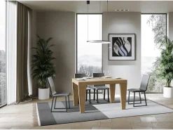 Mesa extensible 140/400x90 cm Spimbo roble natural