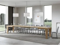 Mesa extensible 140/400x90 cm Spimbo roble natural