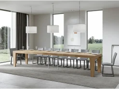 Mesa extensible 90x130/390 cm Spimbo Premium Roble Natural