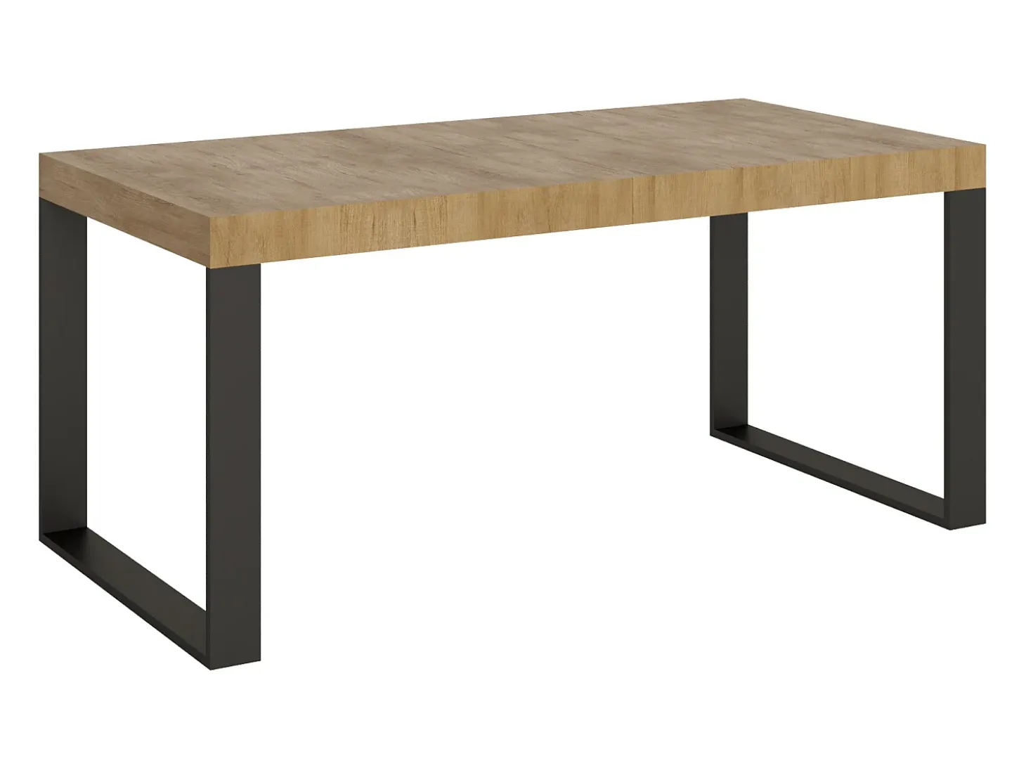 Mesa extensible 180/440x90 cm Tecno Premium roble natural patas antracita