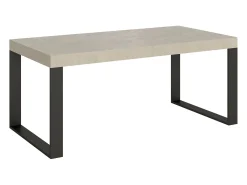 Mesa extensible 200/304x90 cm Tecno cachemira patas antracita