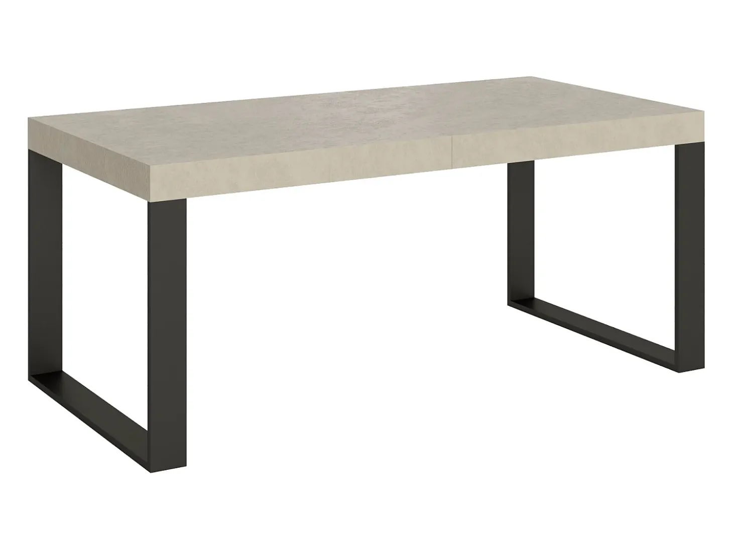 Mesa extensible 200/304x90 cm Tecno cachemira patas antracita