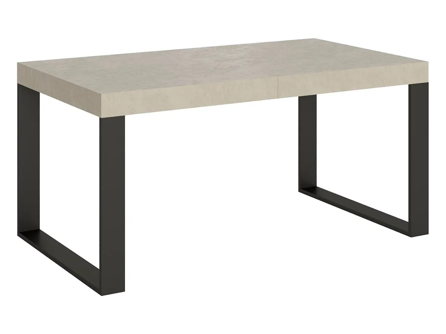 Mesa extensible 160/420x90 cm Tecno cachemira patas antracita