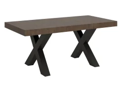 Mesa extensible 90x180/284 cm Traffic Nogal estructura Antracita