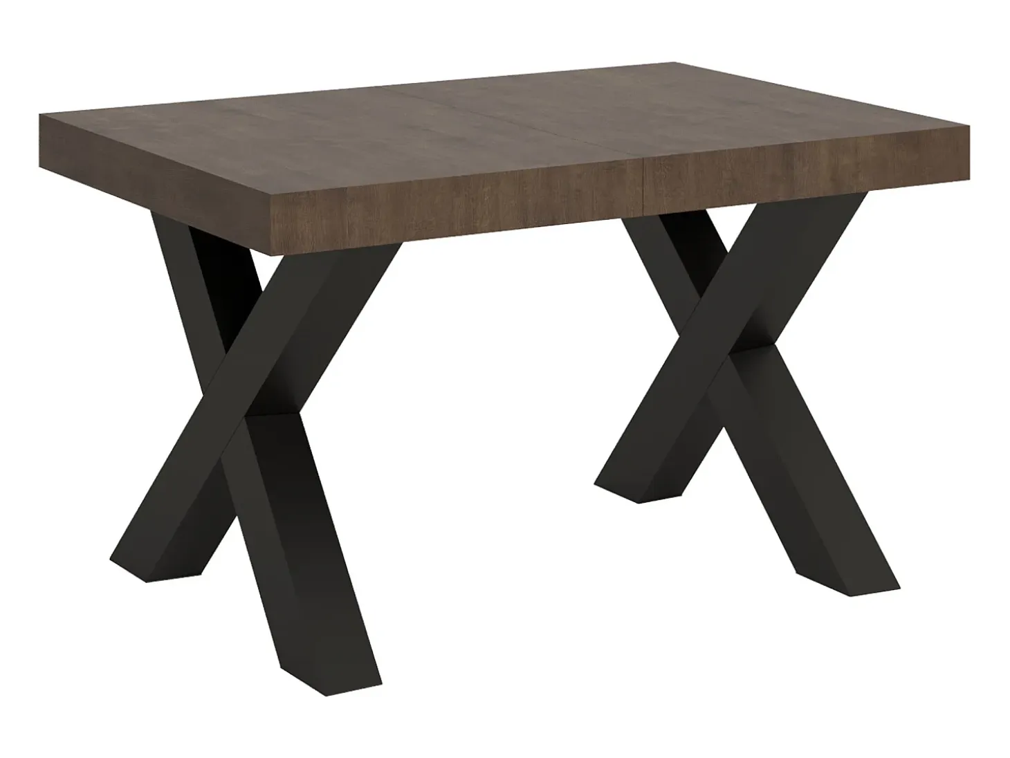 Mesa extensible 90x130/390 cm Traffic Nogal estructura Antracita