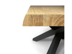 Mesa extensible 90x160/210 cm Versalux patas roble descortezado 4/B
