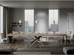 Mesa extensible 90x200/460 cm Volantis Premium Roble Natural estructura multicolor 4/C