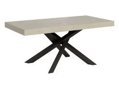 Mesa extensible 160/264x90 cm Volantis cachemira patas antracita