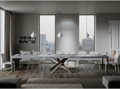 Mesa extensible 90x160/420 cm Volantis Premium Cemento estructura multicolor 4/C