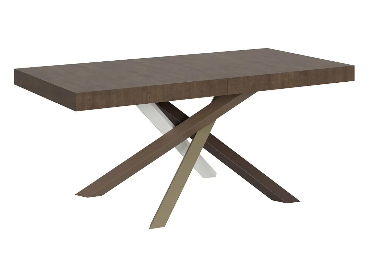 Mesa extensible 180/284x90 cm Volantis nogal patas multicolor 4/C