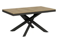 Mesa extensible 160/264x90 cm Volantis Evolution roble natural estructura et patas antracita