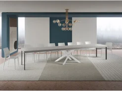 Mesa extensible 180/440x90 cm Volantis Premium patas blanco cachemir
