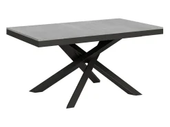 Mesa extensible 160/264x90 cm Volantis Evolution cemento estructura et patas antracita