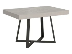 Mesa extensible 120/224x90 cm Zeplir cachemira patas antracita