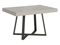 Mesa extensible 120/224x90 cm Zeplir cachemira patas antracita