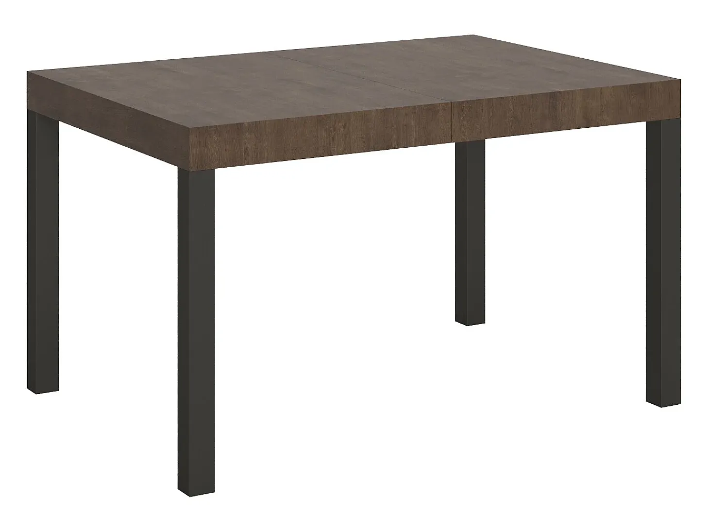 Mesa extensible 140/224x80cm Everyday nogal patas antracita
