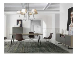 Mesa fija rectangular en blanco Leire, 180 x 90 x 75 cm (largo x ancho x alto)