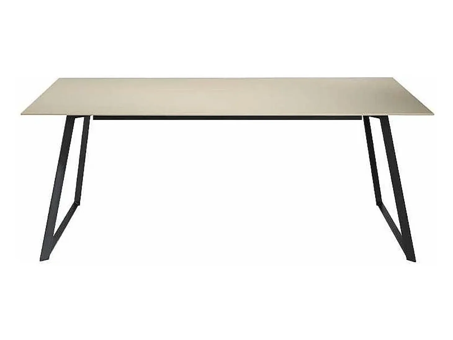 Mesa fija rectangular en blanco Leire, 180 x 90 x 75 cm (largo x ancho x alto)