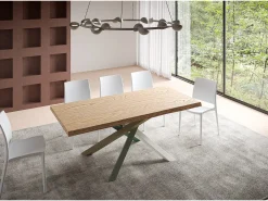Mesa fija 90x180 cm Versalux patas roble descortezado 4/A